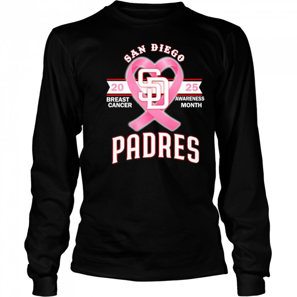 2025 Breast Cancer Awareness Month San Diego Padres shirt Long Sleeved