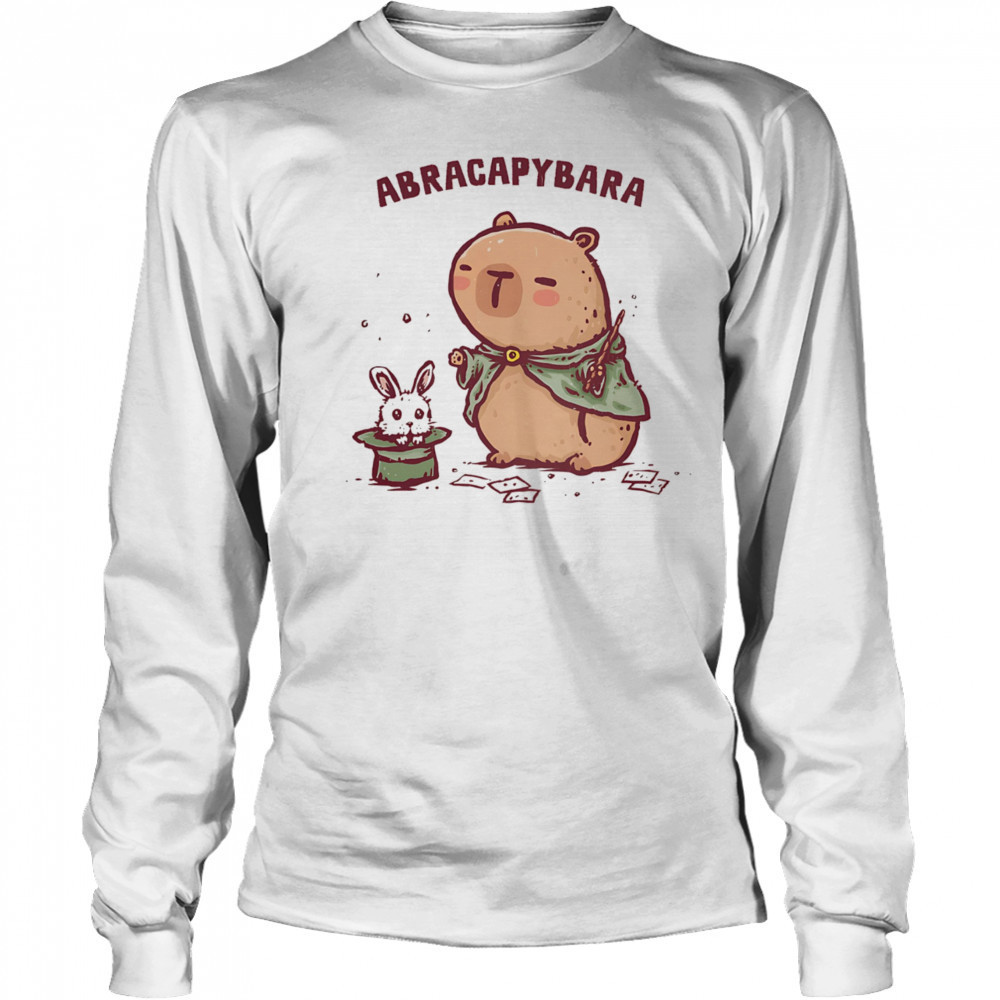 Abracapybara and rabbit shirt Long Sleeved