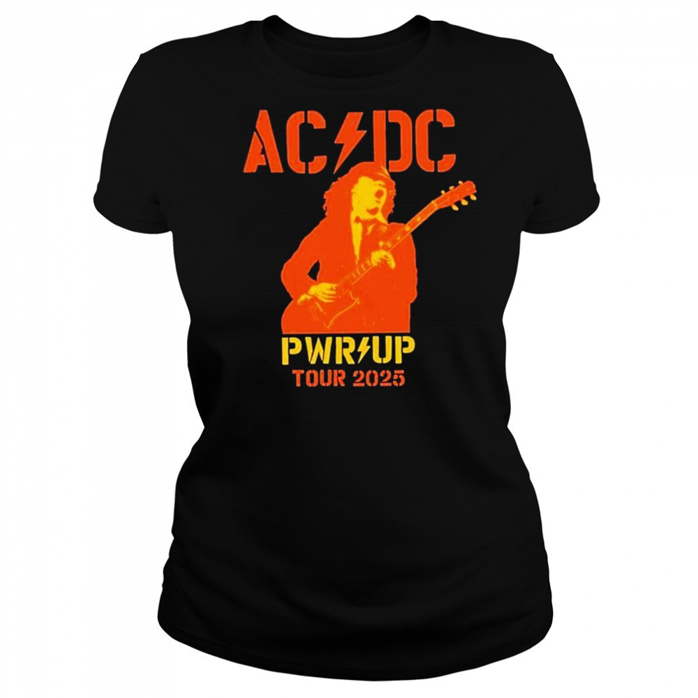 AC DC Are You Ready PWR UP World Tour 2025 Australia Map Merchandise Two Sided Unisex T-Shirt Women's T-shirt