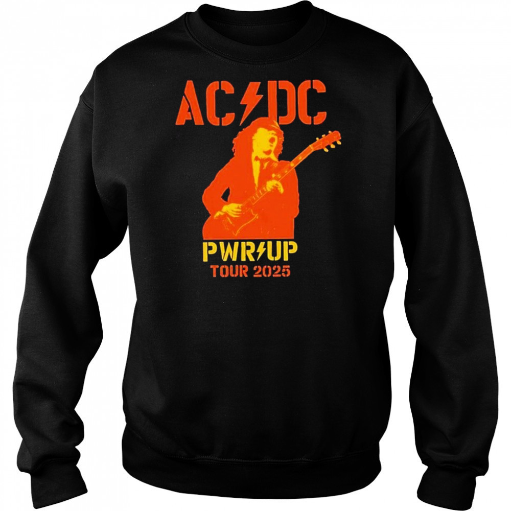 AC DC Are You Ready PWR UP World Tour 2025 Australia Map Merchandise Two Sided Unisex T-Shirt Hoodie