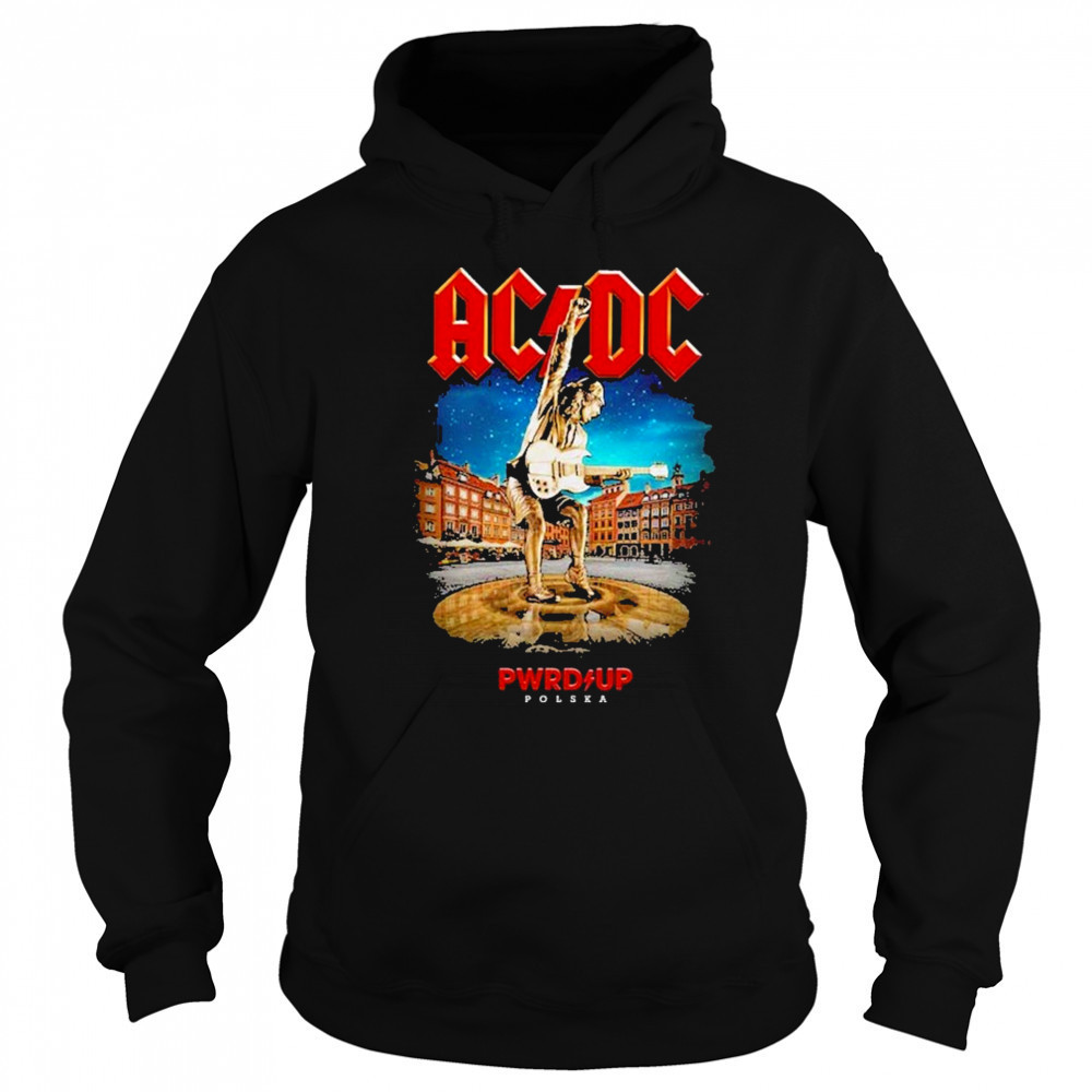 AC DC Warsaw PWR UP Tour Two Sided Unisex 2025 T-Shirt Sweatshirt