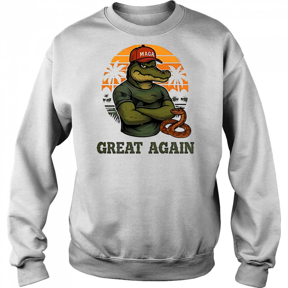 Alligator Alcatraz great again shirt Hoodie
