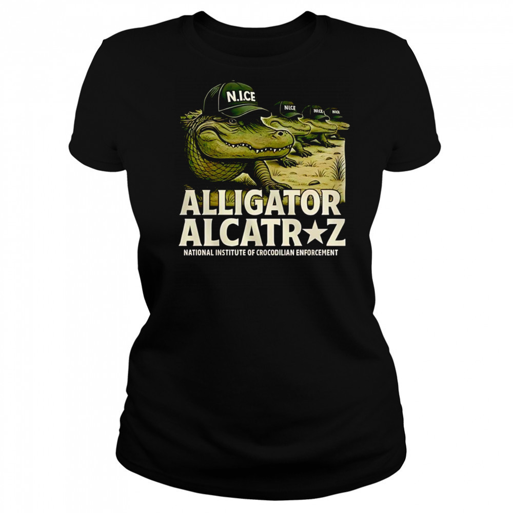 Alligator Alcatraz National institute of crocodilian enforcement shirt Women's T-shirt