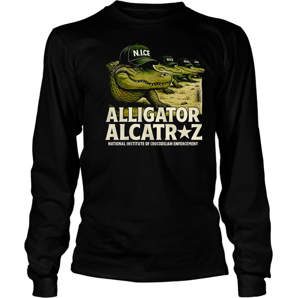 Alligator Alcatraz National institute of crocodilian enforcement shirt Long Sleeved