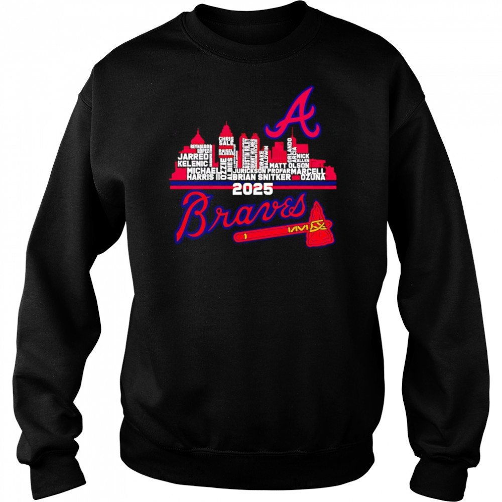 Atlanta Braves 2025 skyline name shirt Hoodie