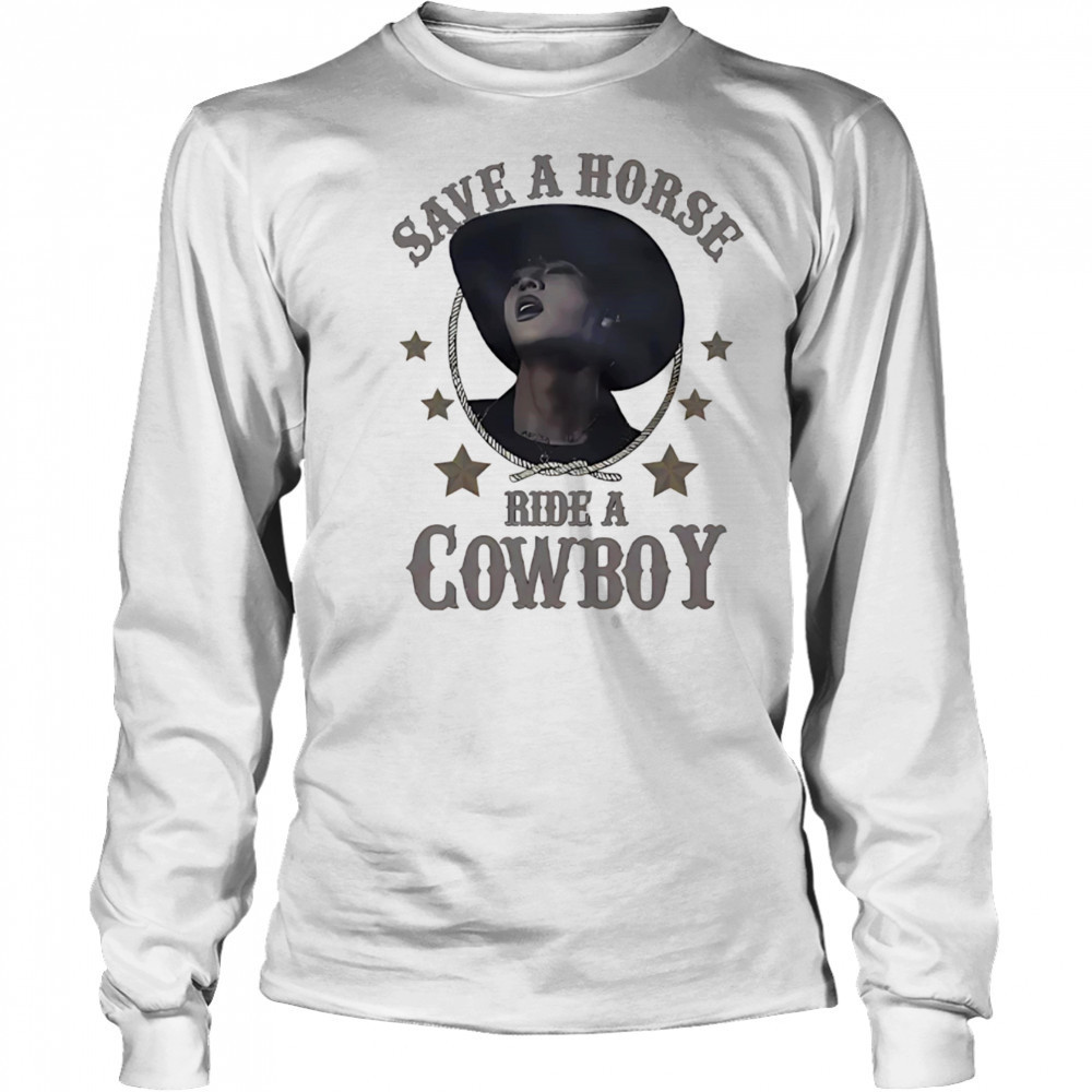 BTS Jin save a horse ride a cowboy shirt Long Sleeved