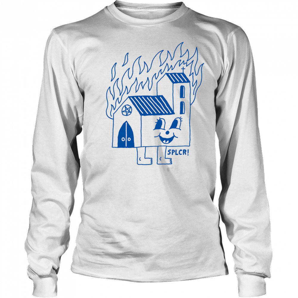 Burning Church shirt Long Sleeved
