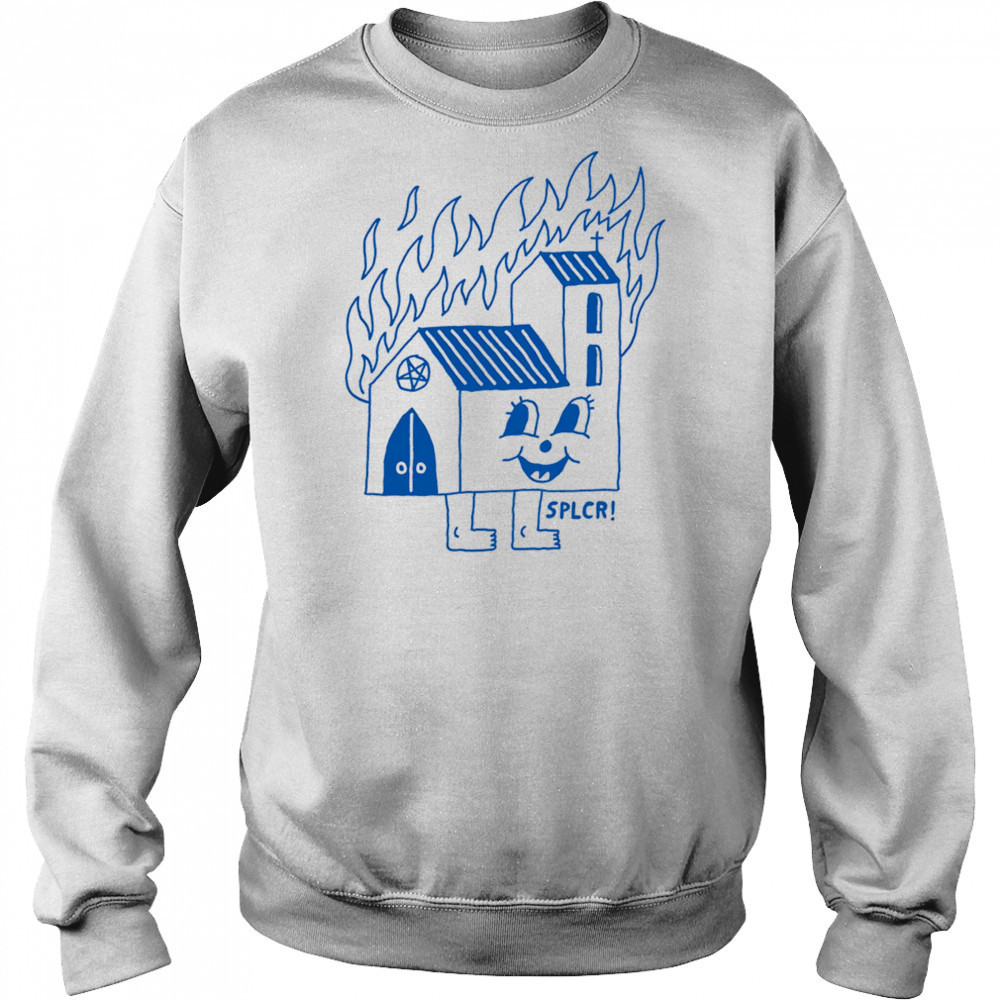Burning Church shirt Hoodie