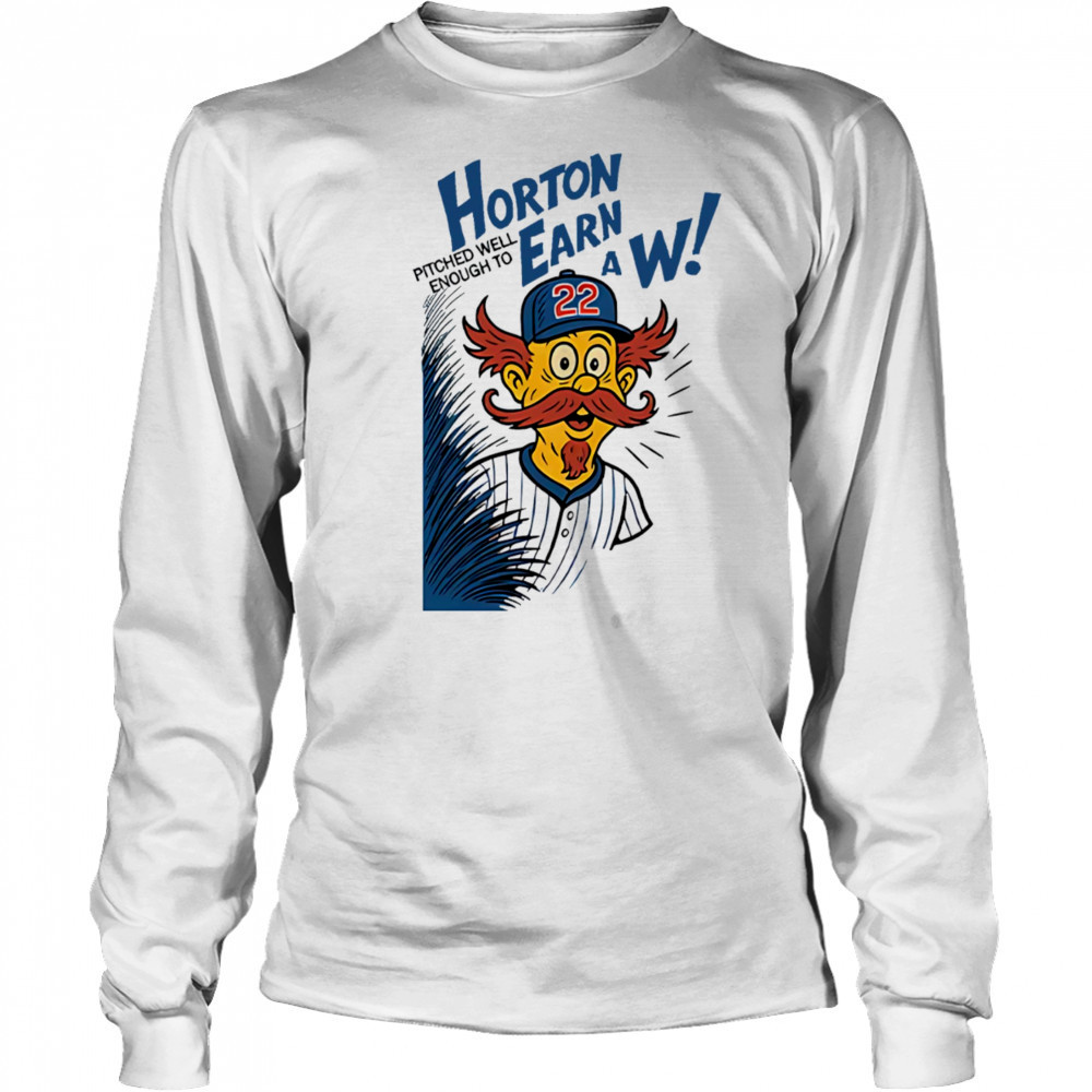 Cade Horton Pitched well enough to earn a W Chicago Cubs shirt Long Sleeved