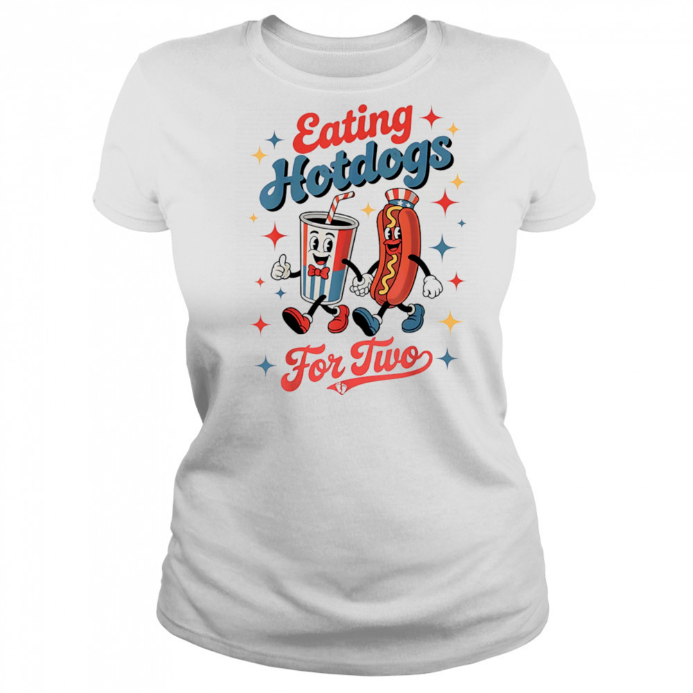 Eating hotdogs for two shirt Women's T-shirt