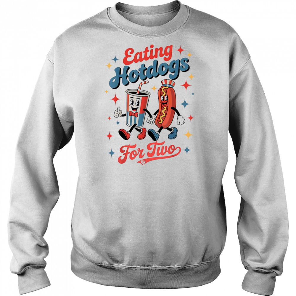 Eating hotdogs for two shirt Hoodie