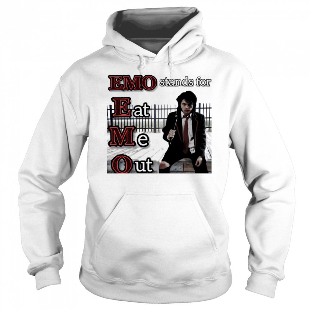 Emo stands for eat me out shirt Sweatshirt