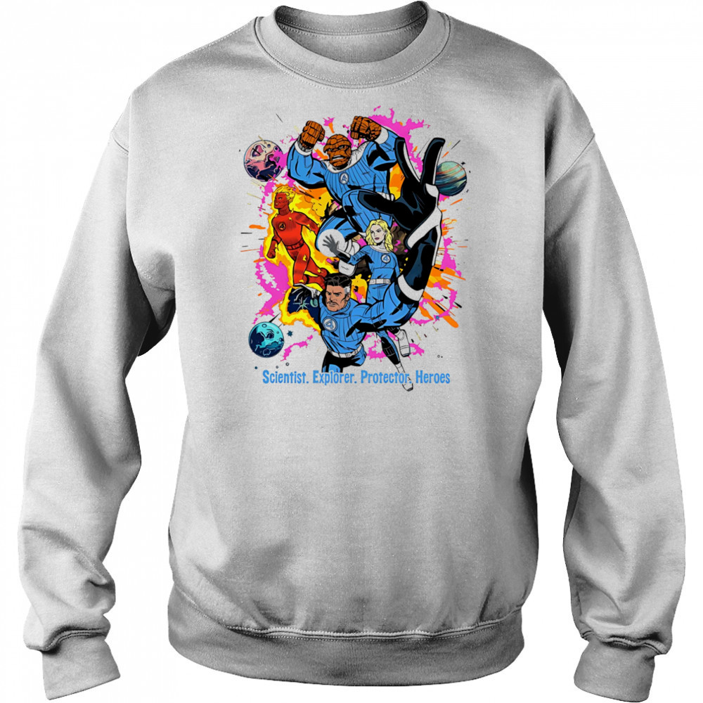 Fantastic 4 scientist explorer protector heroes shirt Hoodie