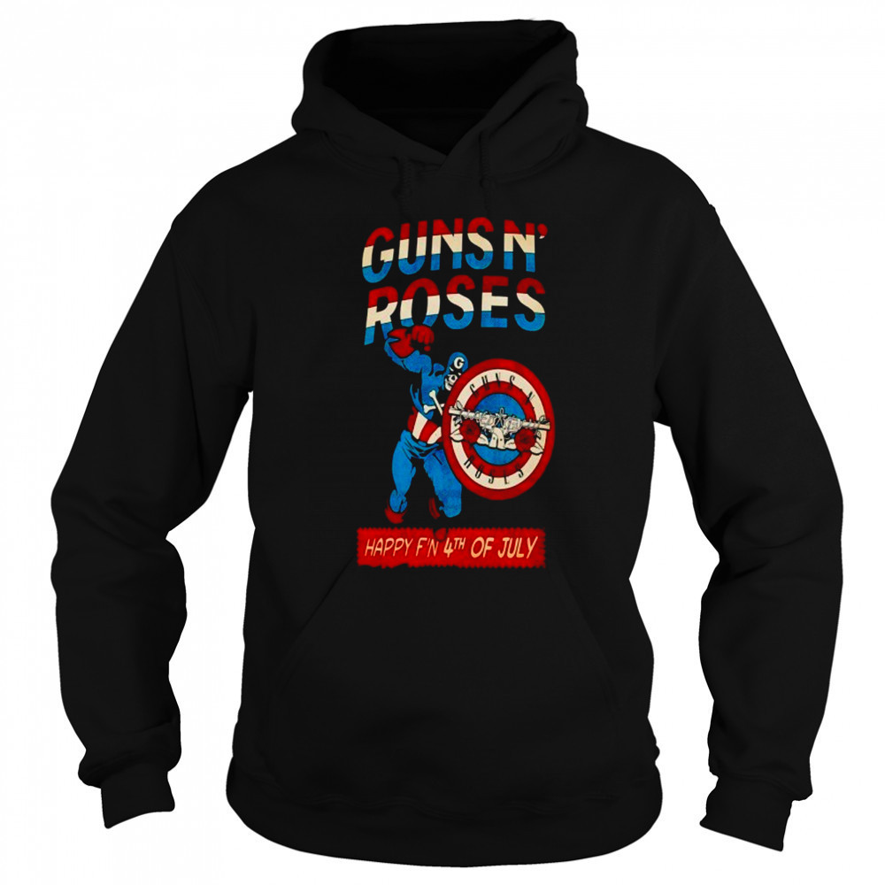 Gun N Roses Happy 4th Of July Unisex T-Shirt Sweatshirt
