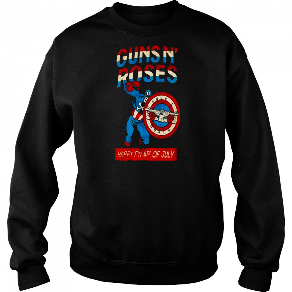 Gun N Roses Happy 4th Of July Unisex T-Shirt Hoodie