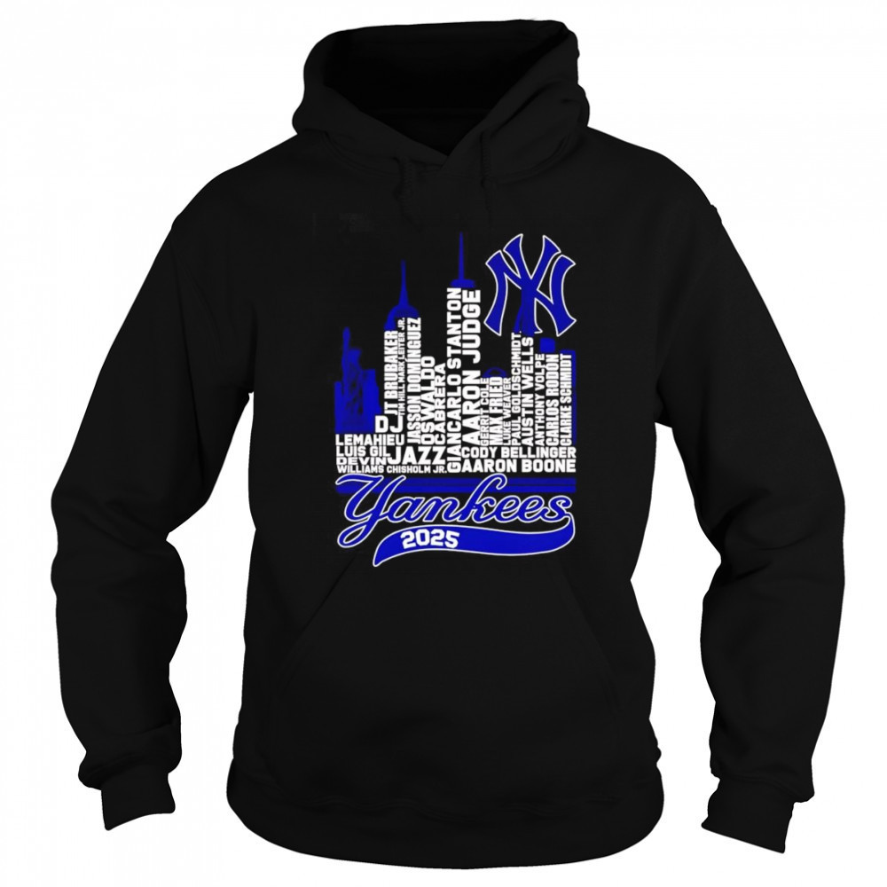 New York Yankees 2025 skyline name shirt Sweatshirt