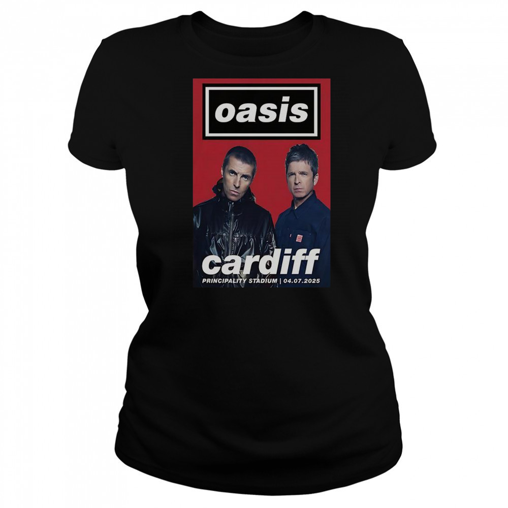 Oasis Cardiff Principality Stadium July 4 2025 Poster T-Shirt Women's T-shirt