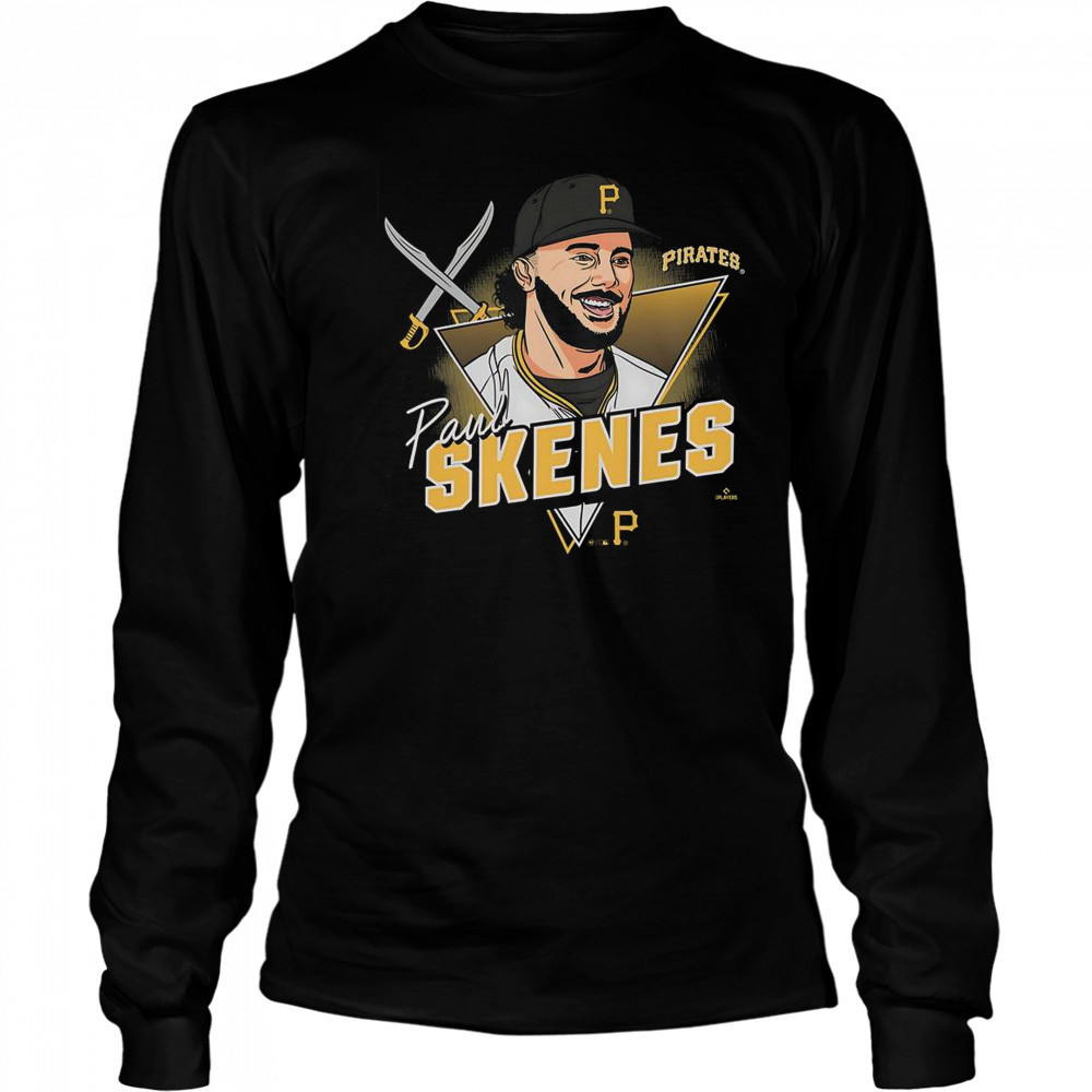 Paul Skenes Pittsburgh Pirates Player Caricature T-Shirt Long Sleeved