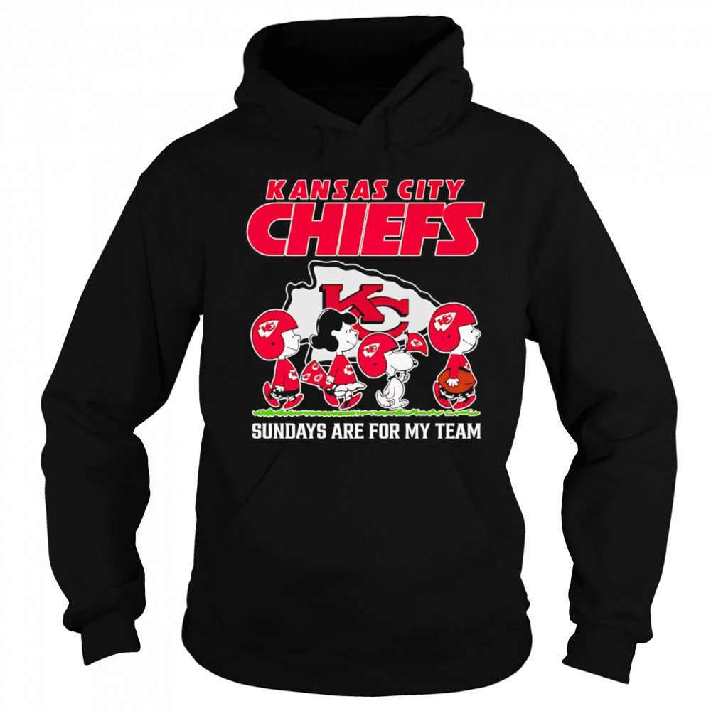 Peanuts Kansas City Chiefs Sundays are for my team shirt Sweatshirt