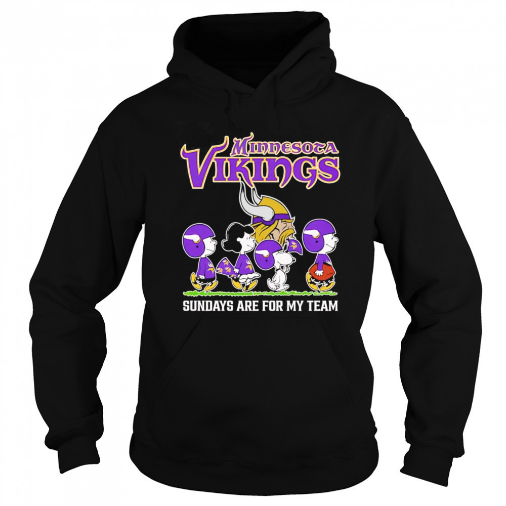 Peanuts Minnesota Vikings Sundays are for my team shirt Sweatshirt