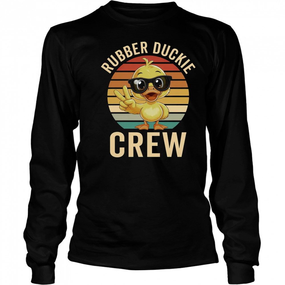 Rubber Duck Rubber Duckie Crew Cruise Duck Boys Girls shirt Long Sleeved