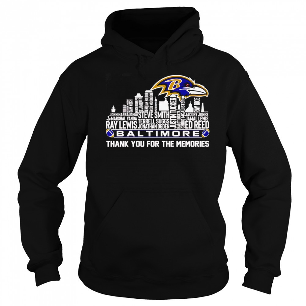 Skyline name Baltimore thank you for the memories shirt Sweatshirt