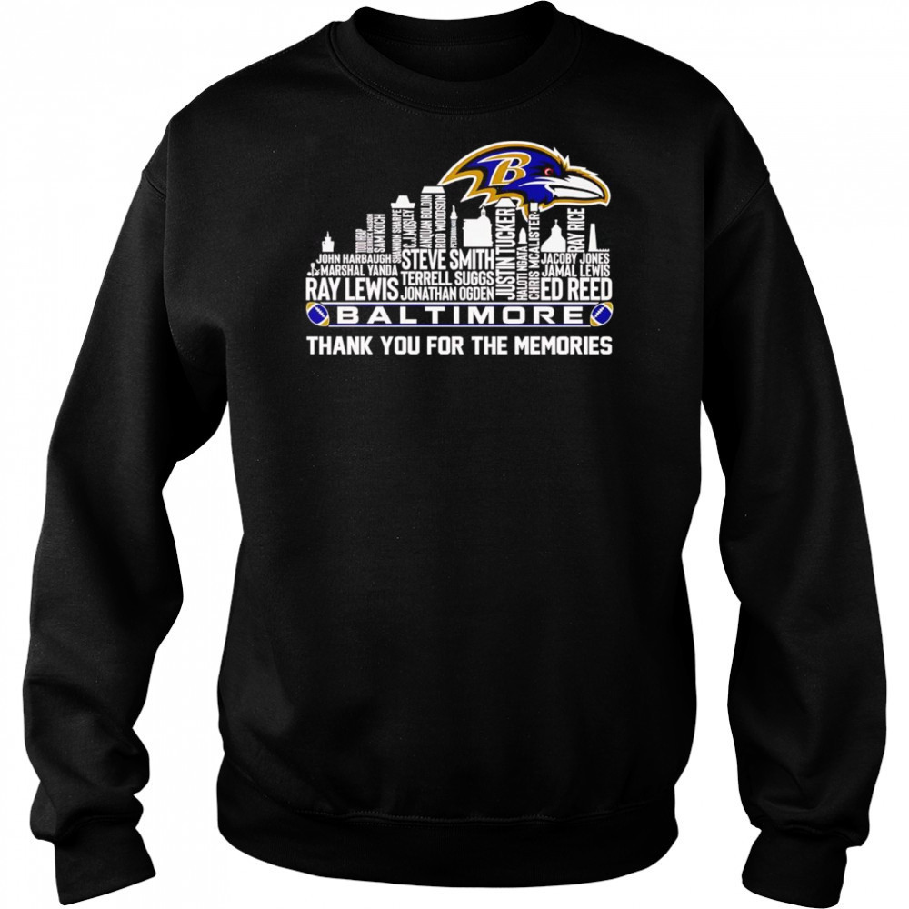 Skyline name Baltimore thank you for the memories shirt Hoodie