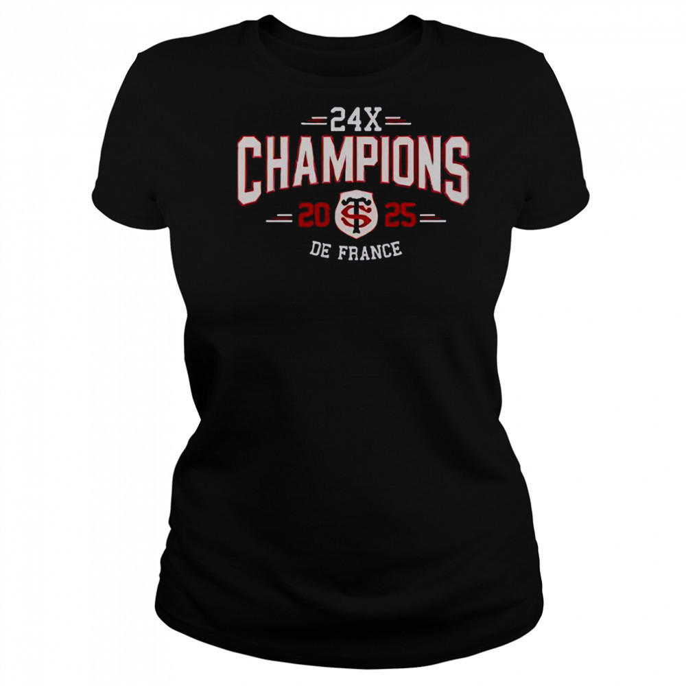 Stade Toulousain 24X Champions De France 2025 T-Shirt Women's T-shirt