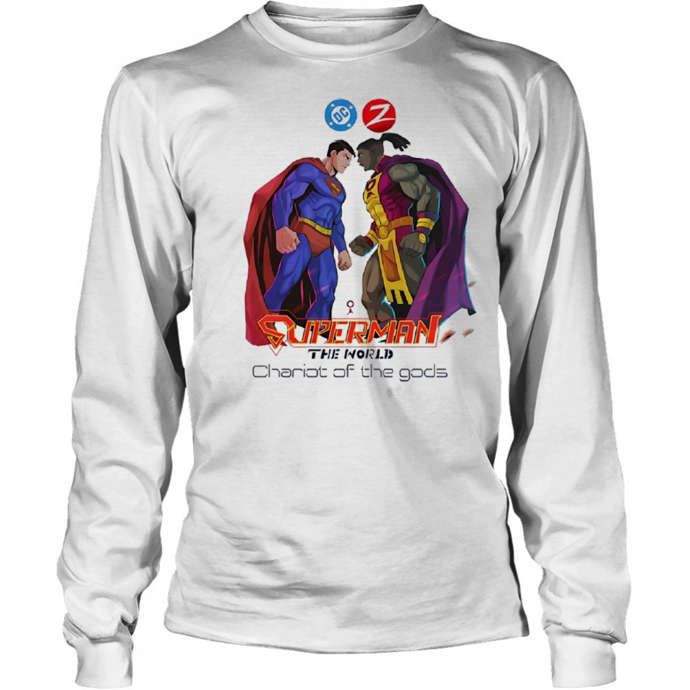 Superman The World on Zebra Comics shirt Long Sleeved