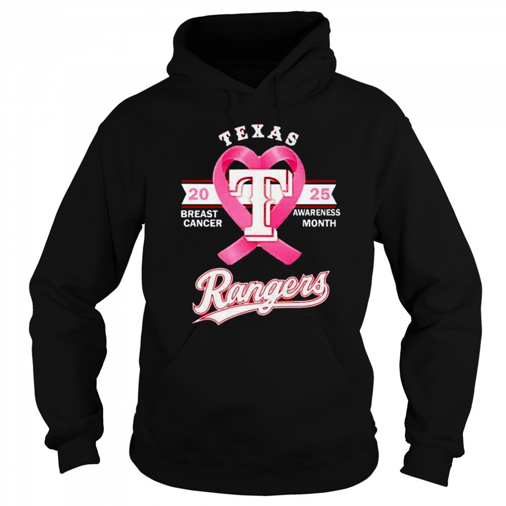 Texas Rangers 2025 breast cancer awareness month shirt Sweatshirt