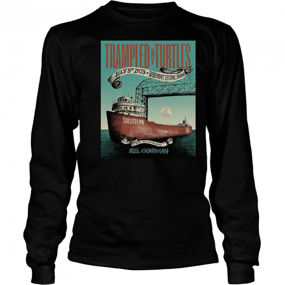 Trampled By Turtles Duluth MN 2025 July 05 SG Goodman T-Shirt Long Sleeved