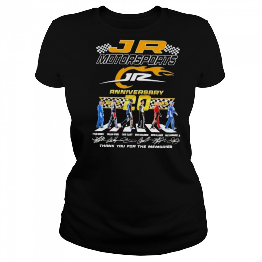 20Th Anniversary 2005 2025 Jr Motorsports Abbey Road Signatures T shirt Women's T-shirt