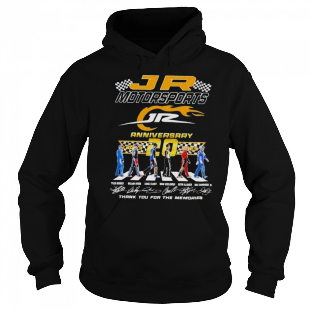 20Th Anniversary 2005 2025 Jr Motorsports Abbey Road Signatures T shirt Sweatshirt