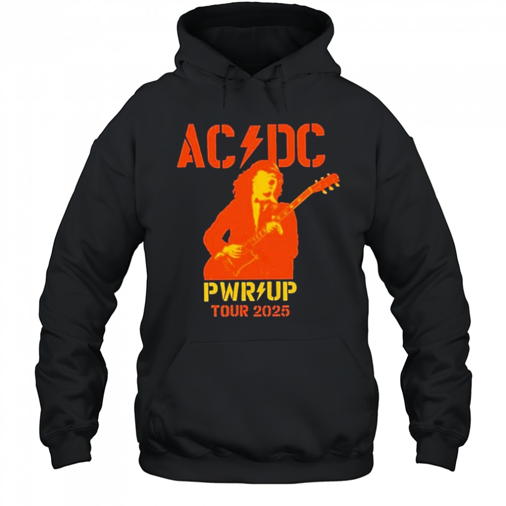AC DC Are You Ready PWR UP World Tour 2025 Australia Map Merchandise Two Sided Unisex T-Shirt Hoodie