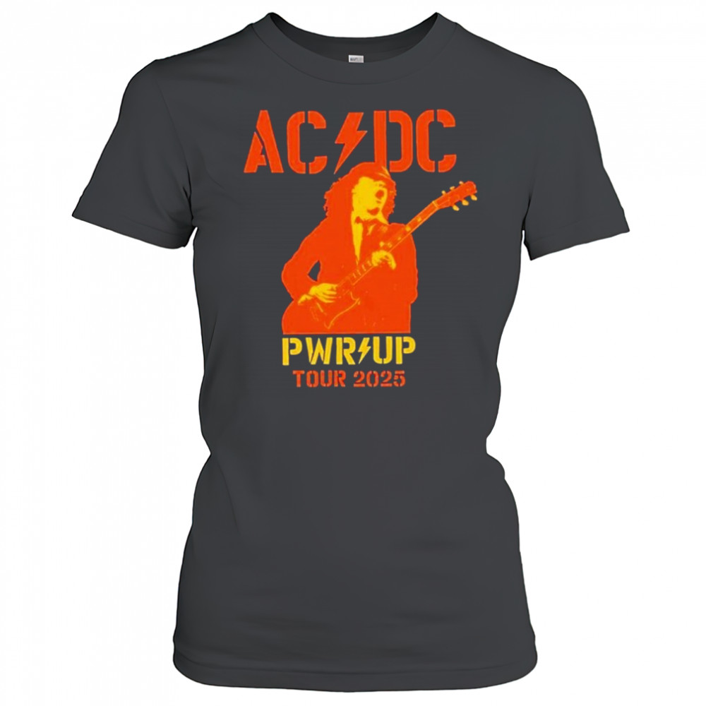 AC DC Are You Ready PWR UP World Tour 2025 Australia Map Merchandise Two Sided Unisex T-Shirt Women's T-shirt