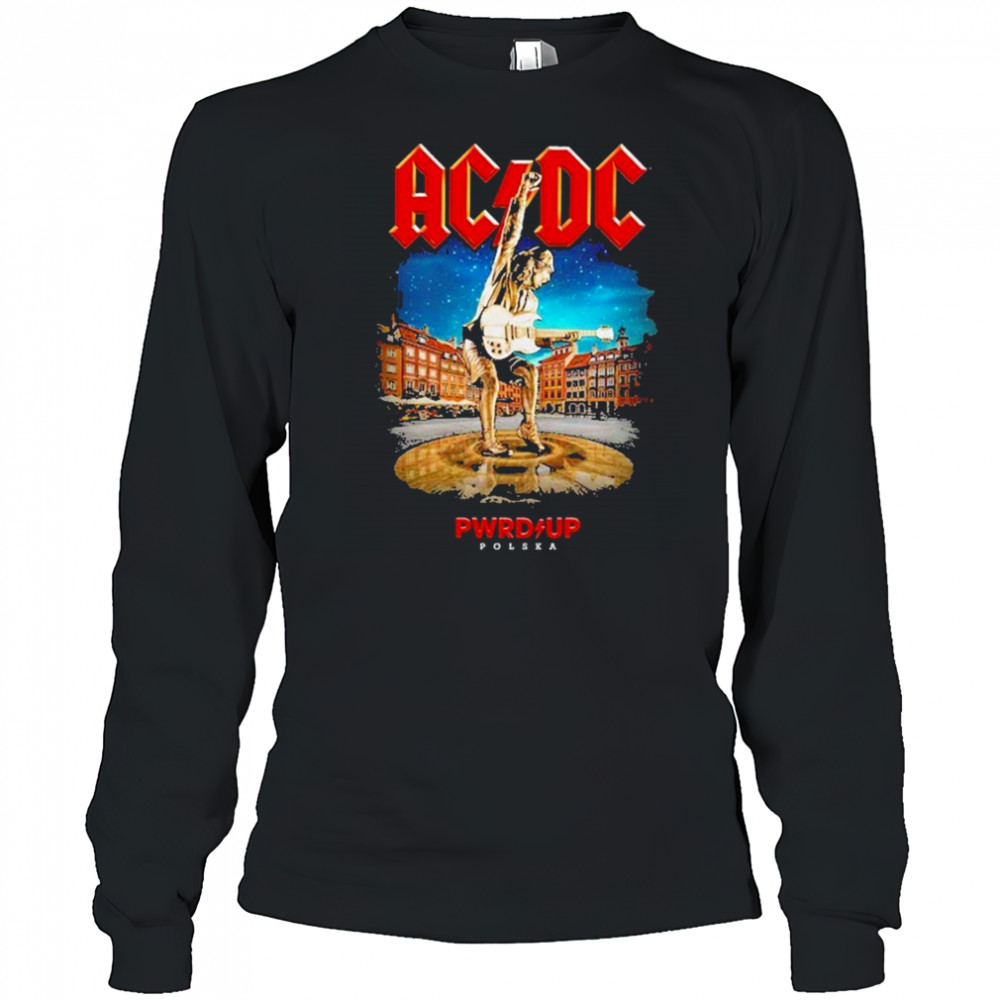 AC DC Warsaw PWR UP Tour Two Sided Unisex 2025 T-Shirt Long Sleeved