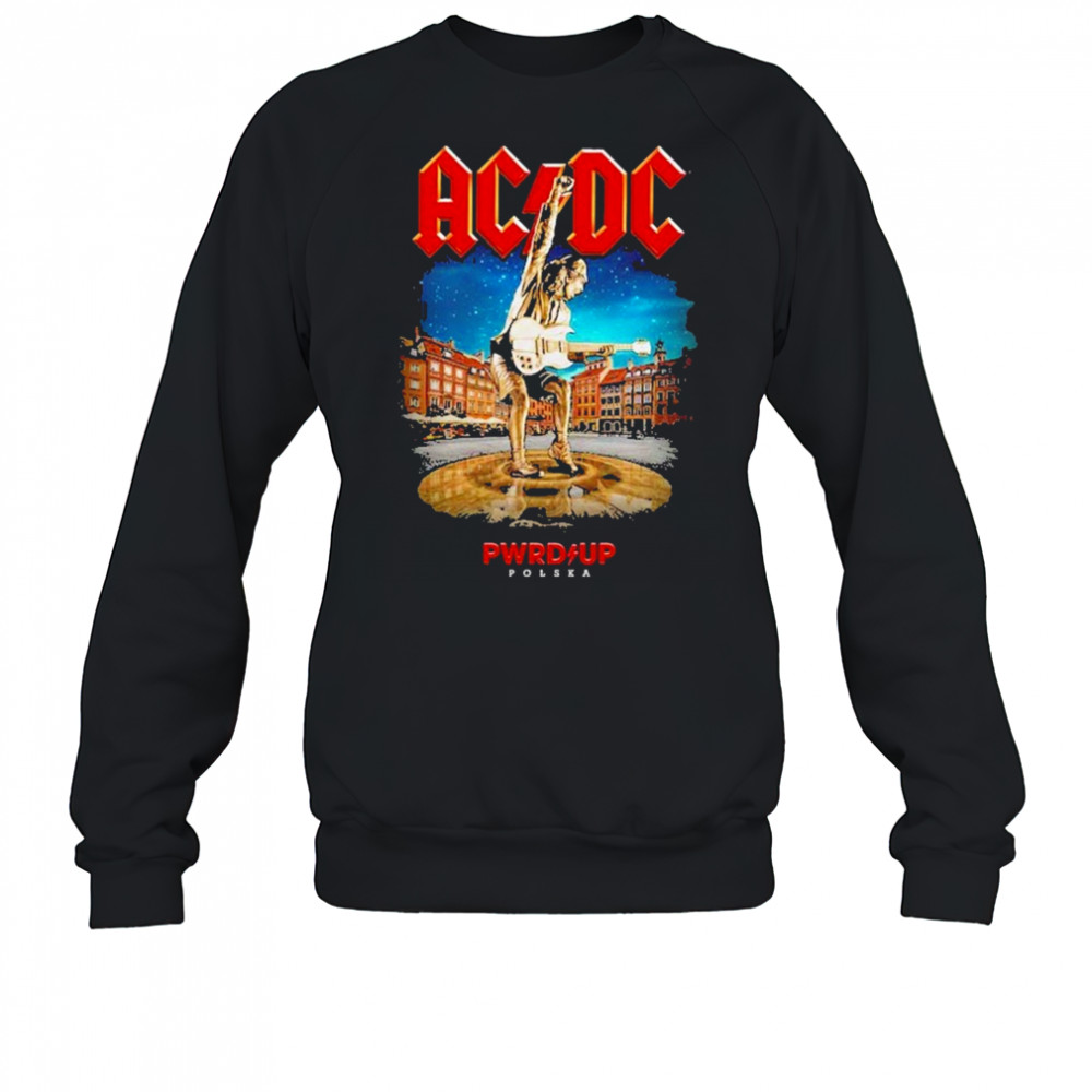 AC DC Warsaw PWR UP Tour Two Sided Unisex 2025 T-Shirt Sweatshirt