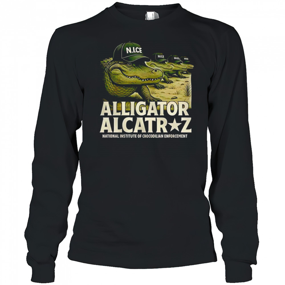 Alligator Alcatraz National institute of crocodilian enforcement shirt Long Sleeved