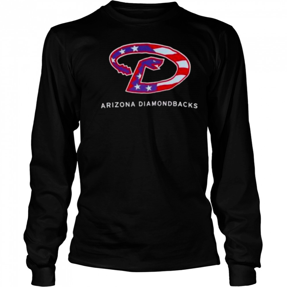 Arizona Diamondbacks USA flag shirt Long Sleeved