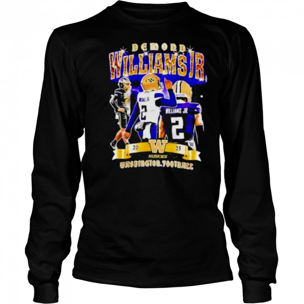 Demond Williams Jr Washington Huskies graphic shirt Long Sleeved