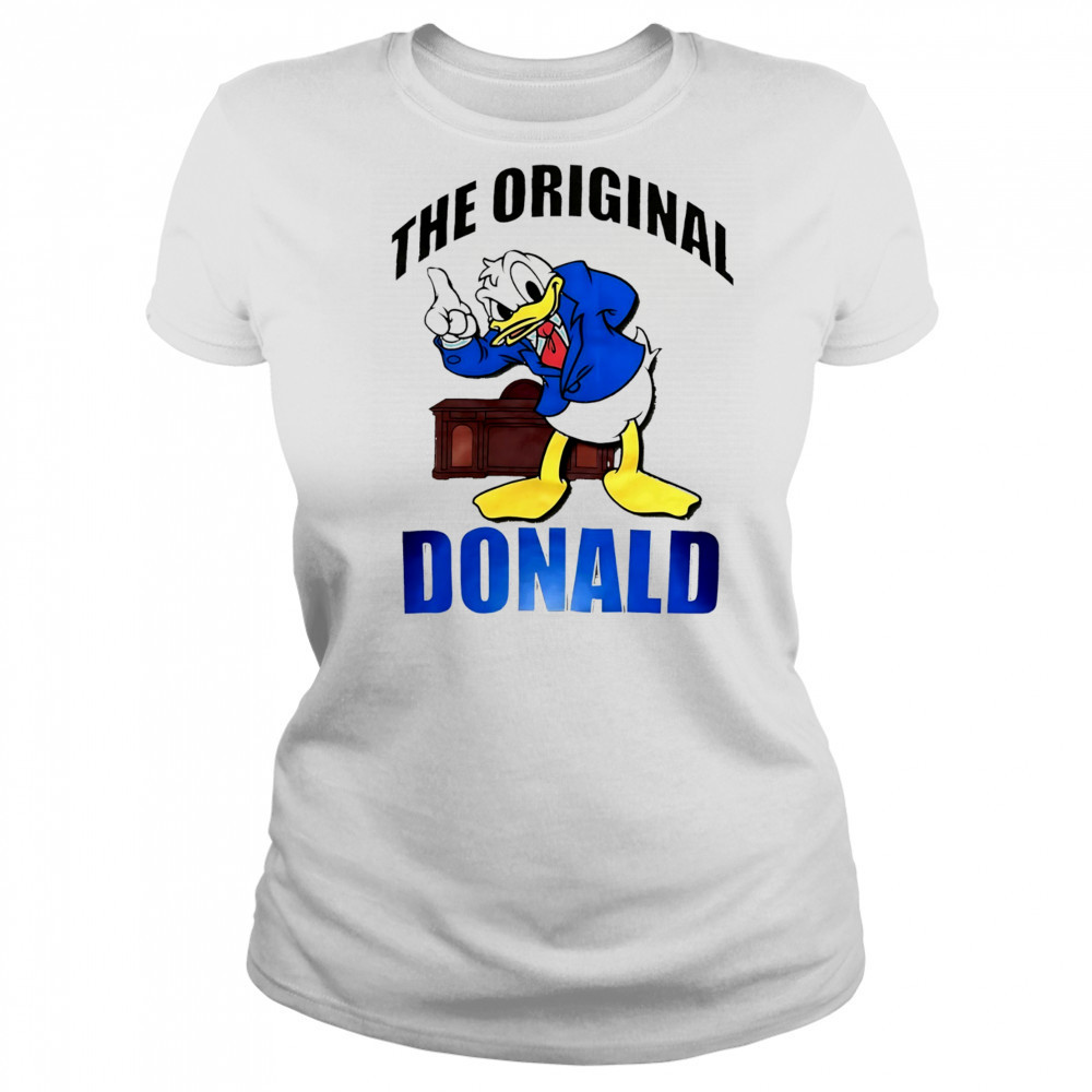 Donald Duck Beige Disney The Original Donald cartoon shirt Women's T-shirt
