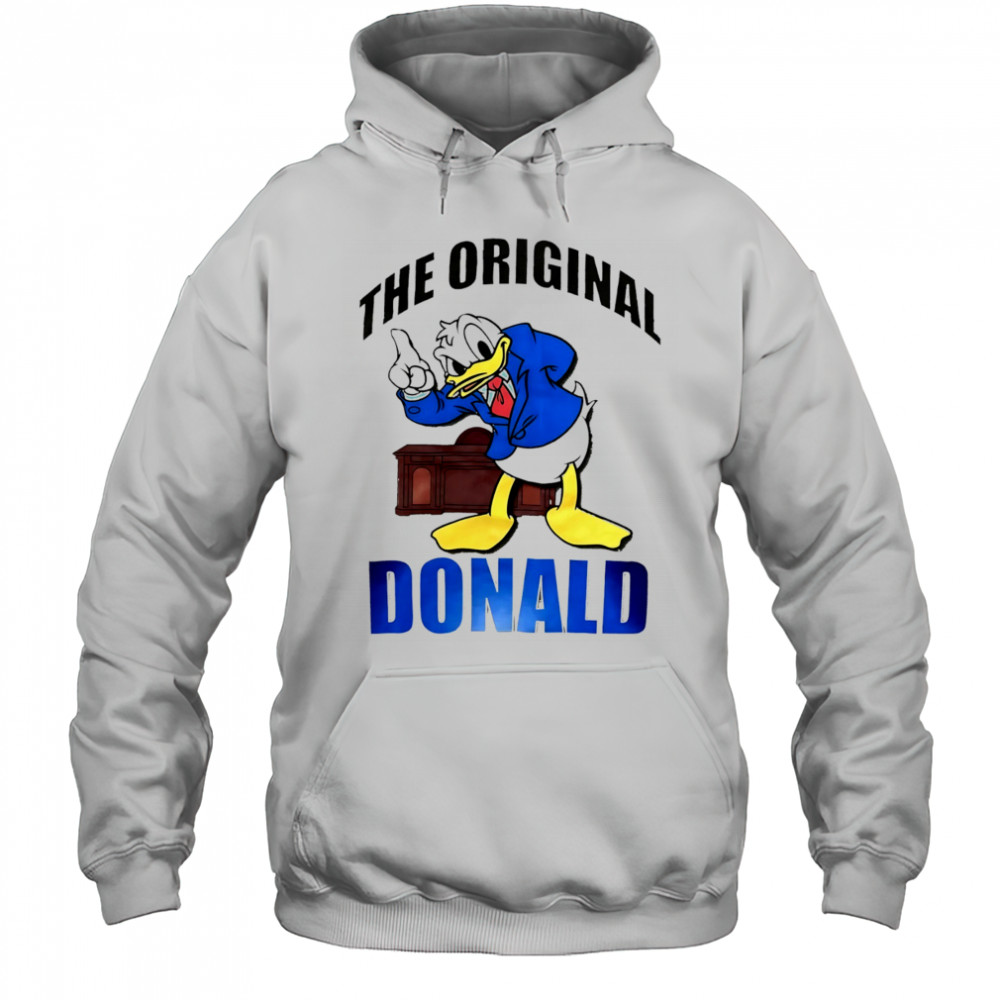 Donald Duck Beige Disney The Original Donald cartoon shirt Hoodie