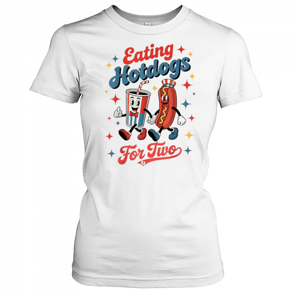Eating hotdogs for two shirt Women's T-shirt