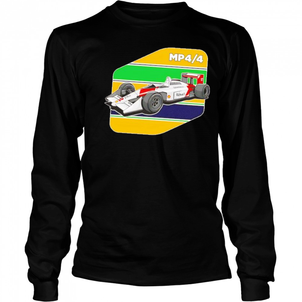 F1 Ayrton Senna McLaren MP4-4 shirt Long Sleeved