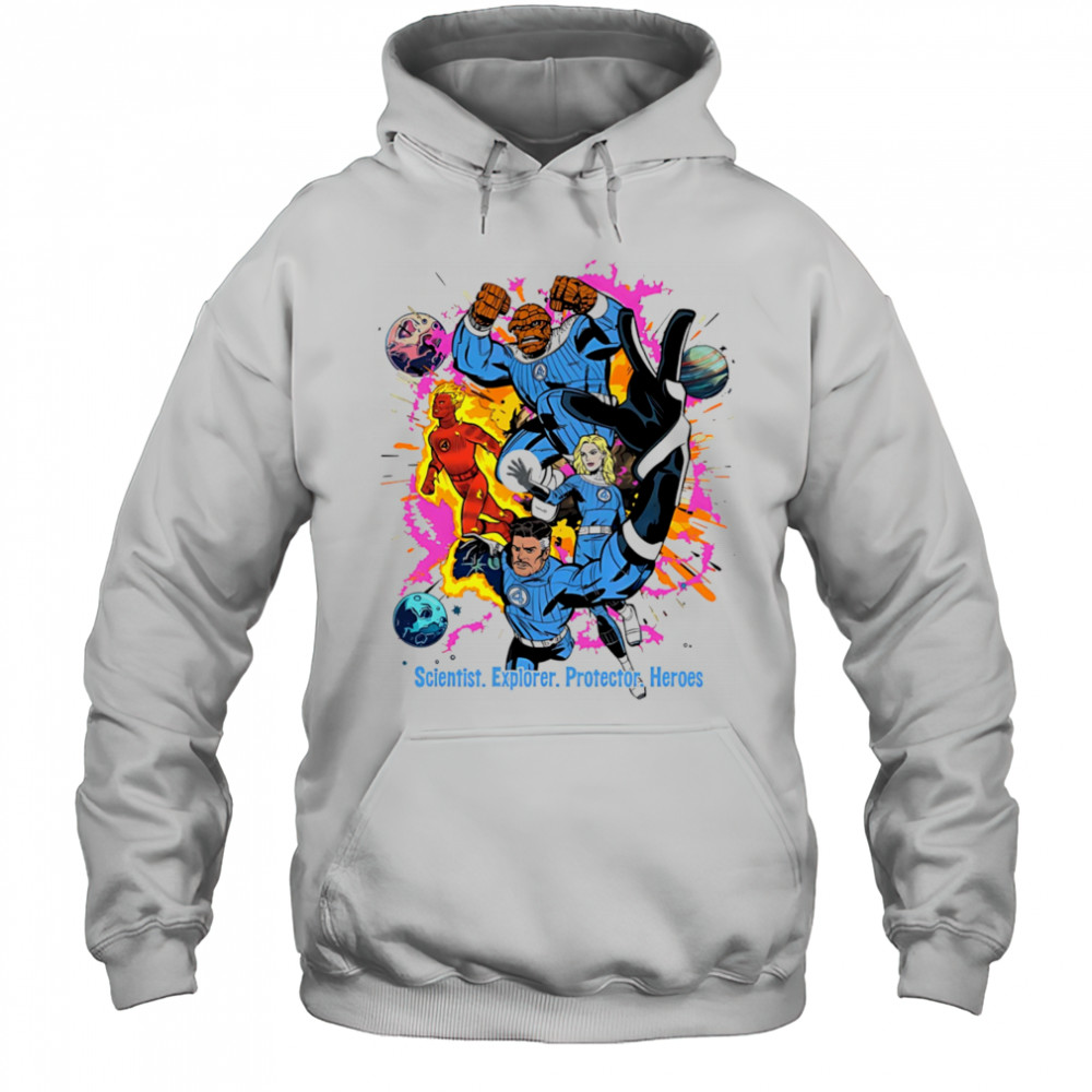 Fantastic 4 scientist explorer protector heroes shirt Hoodie