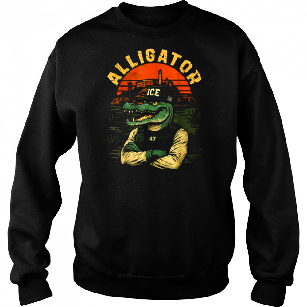 Florida Alligator Ice Funny Trump 2025 T Shirt Hoodie