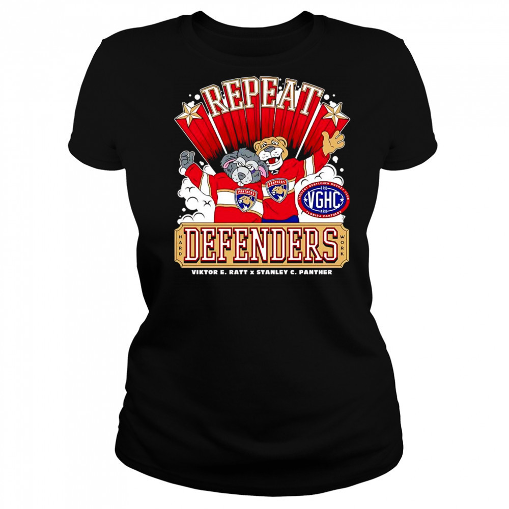 Florida Panthers 2024-2025 Back-to-Back Stanley Cup Champions Repeat Defenders shirt Women's T-shirt