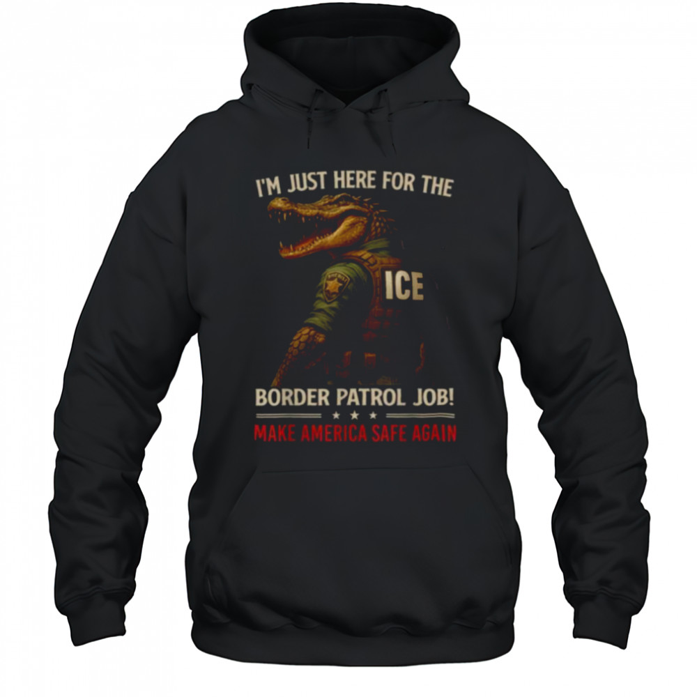 Funny Men Alligator Ice Nature’s Own Border Patrol Women Shirt Hoodie