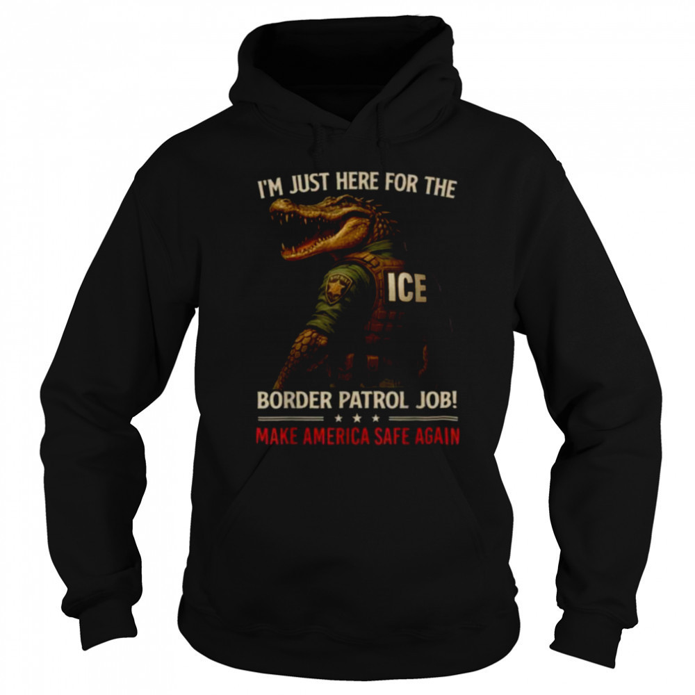 Funny Men Alligator Ice Nature’s Own Border Patrol Women Shirt Sweatshirt