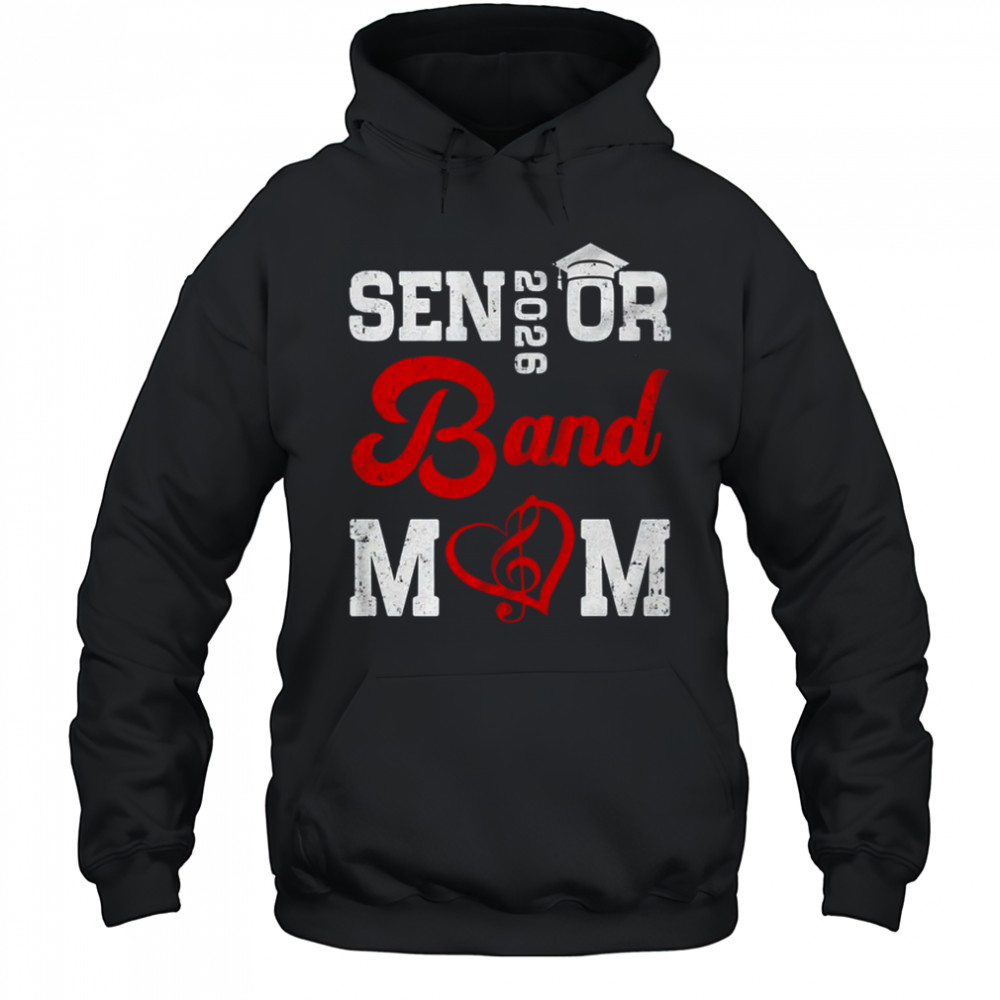 Graduation For Horn Player Senior 2026 Marching Band Mom shirt Hoodie